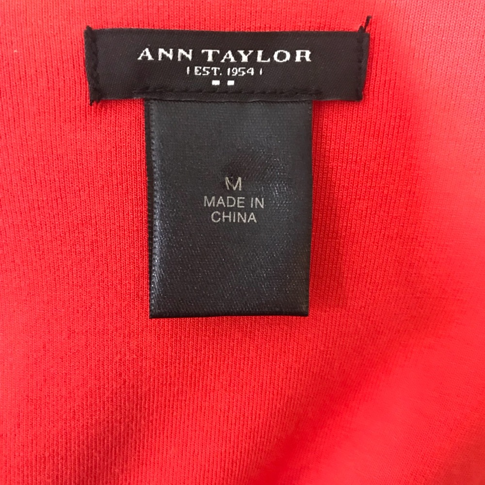 Red Sleeveless Ann Taylor Dress - Picture 5 of 5